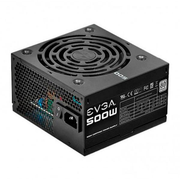 Fuente de Poder PC 500W Gamer EVGA 80 Plus White 100-W1-0500-KR EVGA  100-W1-0500-KR