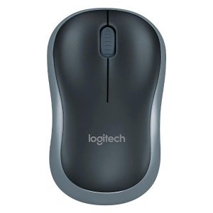 MOUSE LOGITECH M185 INALAMBRICO CON RECEPTOR 910-002225 NEGRO/PLATEADO