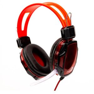 HEADSET GAMER X-LION CON MICROFONO RED/BLACK HP-900 3.5MM+ USB PORT