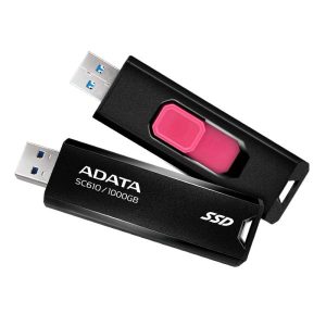 HD EXTERNO 2.5 SOLIDO 1TB 3.2 SSD ADATA BLACK/RED SC610-1000G-CBK/RD