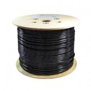 CAJA DE CABLE DE RED UTP CAT6 P/EXTERIOR 1000FT C/GEL NEGRO NEWLINK-9806161