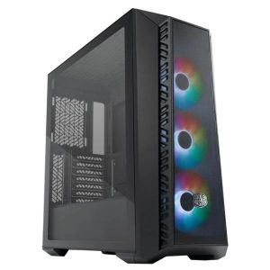 CASE COOLER MASTER MEDIA TORRE MB520 MESH LATERAL DE VIDRIO TEMPLADO 3 VENTILADORES ARGB NEGRO MB520-KGNN-S00