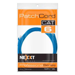 PATCH CORD CAT6 10FT AZUL NEXXT