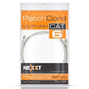 PATCH CORD CAT6 7FT GRIS NEXXT