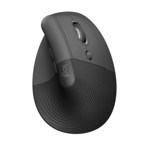 MOUSE LOGITECH LIFT VERTICAL ERGONOMIC INALÁMBRICO BLUETOOTH + RECEPTOR 4000 DPI 910-006466 NEGRO