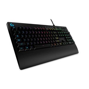 TECLADO GAMING RGB LOGITECH G213 PRODIGY MEMBRANA ALÁMBRICO INGLÉS 920-008084 NEGRO
