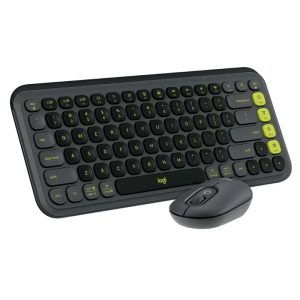 TECLADO Y MOUSE LOGITECH POP ICON COMBO INALÁMBRICO BLUETOOTH ESPAÑOL 920-013052 NEGRO