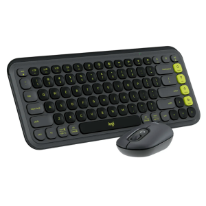 TECLADO Y MOUSE LOGITECH POP ICON COMBO INALÁMBRICO BLUETOOTH ESPAÑOL 920-013052 NEGRO
