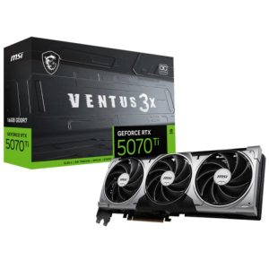 TARJETA DE VIDEO MSI GEFORCE RTX 5070 TI 16G VENTUS 3X OC 16GB GDDR7 2497 MHZ 912-V531-092