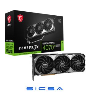 TARJETA DE VIDEO MSI GEFORCE RTX 4070 TI SUPER 16G VENTUS 3X OC 912-V513-627