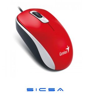 MOUSE GENIUS RS2 DX-110 ALÁMBRICO USB 1200 DPI 31010116104 ROJO