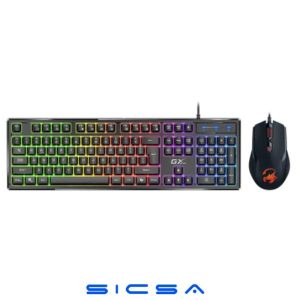 TECLADO Y MOUSE GAMING RGB GENIUS SCORPION KM-GX6 ALÁMBRICO USB ESPAÑOL 31330010401 NEGRO
