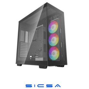 CASE GAMING RGB DEEPCOOL CH780 FULL TOWER VENTILADOR 1 DE 120MM CON VIDRIO LATERAL Y FRONTAL R-CH780-BKADE41-A1 NEGRO