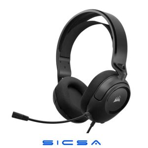 HEADSET GAMING CORSAIR HS35 V2 ALÁMBRICO 3,5MM COMPATIBLE CON PC MAC XBOX Y PLAY STATION CA-9011377-NA NEGRO