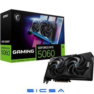 TARJETA DE VIDEO MSI GEFORCE RTX 5060 8G GAMING OC GDDR7 2640 MHZ 912-V537-023 NEGRO